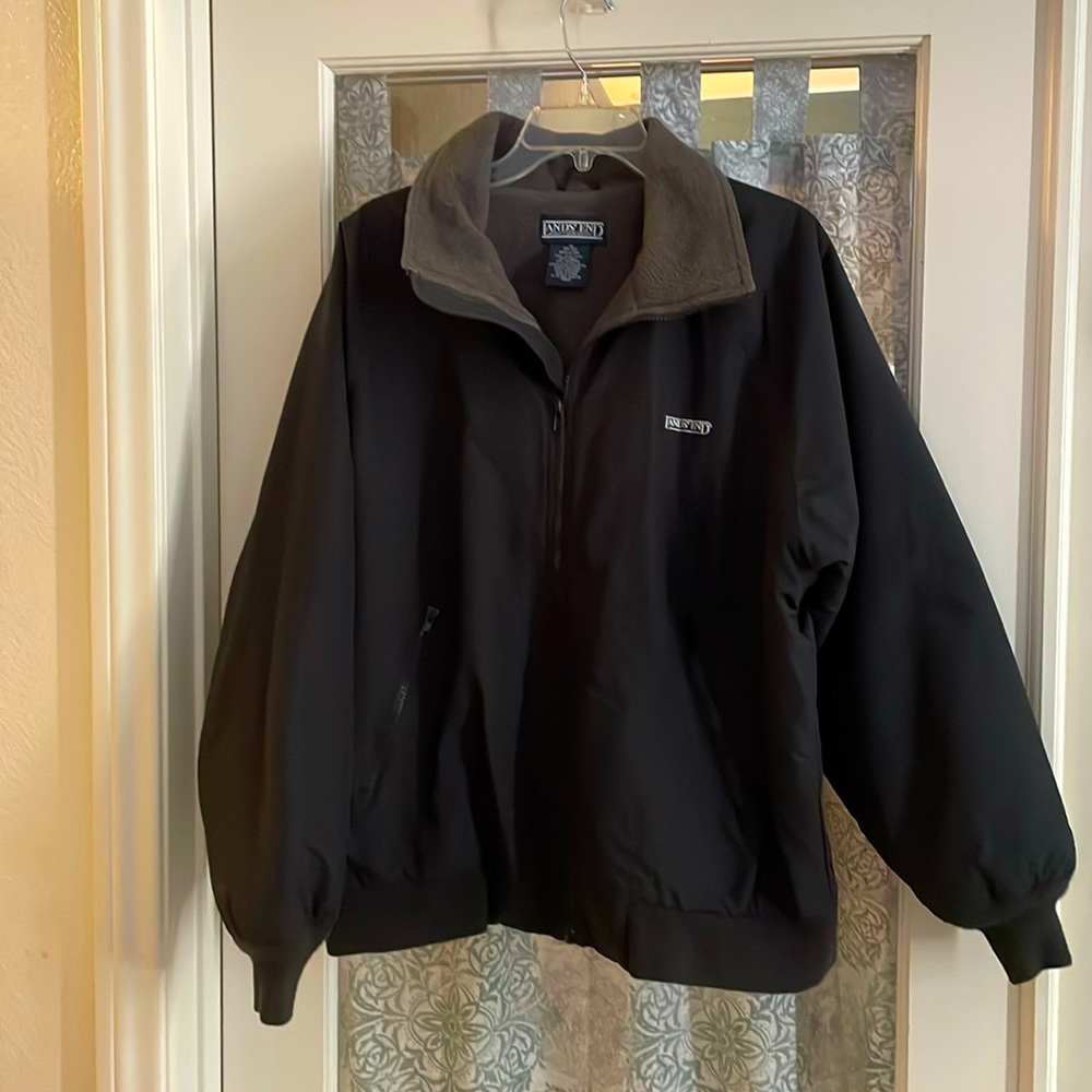 Land’s End Black Parker Type Jacket Medim 38/40